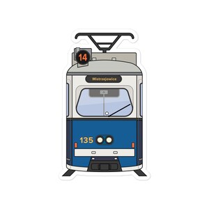 クラクフ路面電車タイプE1ステッカー