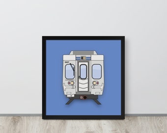 Philadelphia Subway Train Blue Line Wall Art