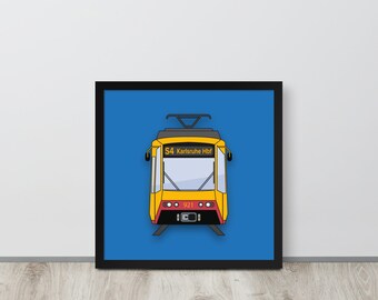 Karlsruhe Stadtbahn Train Wall Art