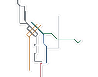 Minneapolis–Saint Paul Metro Transit Transit Map Sticker