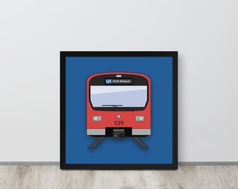 Nuremberg U-Bahn Train Type DT2 Wall Art