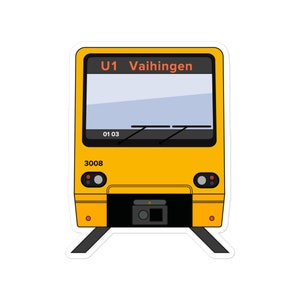 シュトゥットガルトシュタットバーン列車ステッカー
