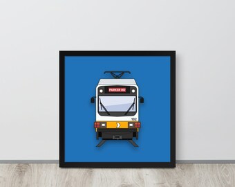 Dallas DART Light Rail Train Wall Art