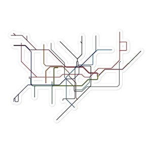 ロンドン地下鉄路線図ステッカー