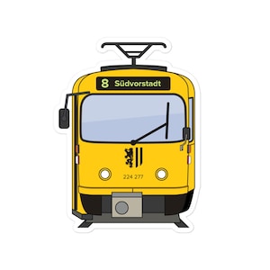 ドレスデン トラム タトラ T4 ステッカー