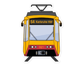 Karlsruhe Stadtbahn Train Sticker