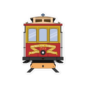 サンフランシスコ ケーブルカー ステッカー
