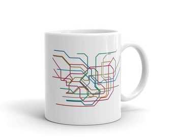 Tokyo Metro & Toei Subway Transit Map Mug