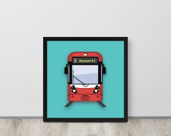 Cologne Stadtbahn Train Type K5000 Wall Art