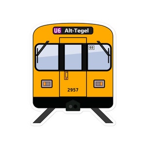 Berlin U-Bahn Train Class F92 Sticker