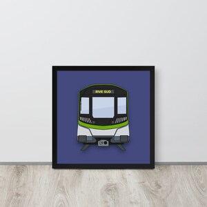 モントリオール REM 列車の壁アート