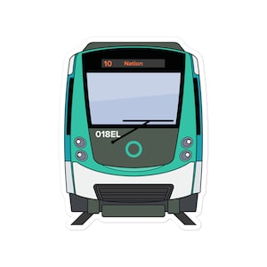 パリメトロ電車ステッカー