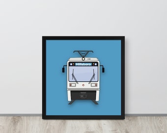 Portland MAX Light Rail Train SD660 Wall Art