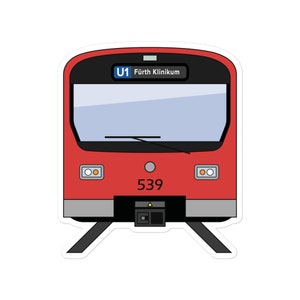 ニュルンベルク地下鉄 DT2 型ステッカー