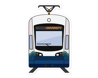 Seattle Link Light Rail Train Sticker