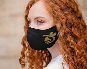 MICKEY Walking To Castle Disney Face Mask, USA Made Washable Face Mask, Mickey Face mask, Disneyland Face Mask, Disney Face Masks For Family
