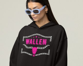 Wallen Western Bull Sweatshirt, Wallen Bullhead Hoodie, Cowboy Wallen Shirt, Rodeo Shirt, Western Cowboy Sweatshirt, Cowboy Wallen Bullhead