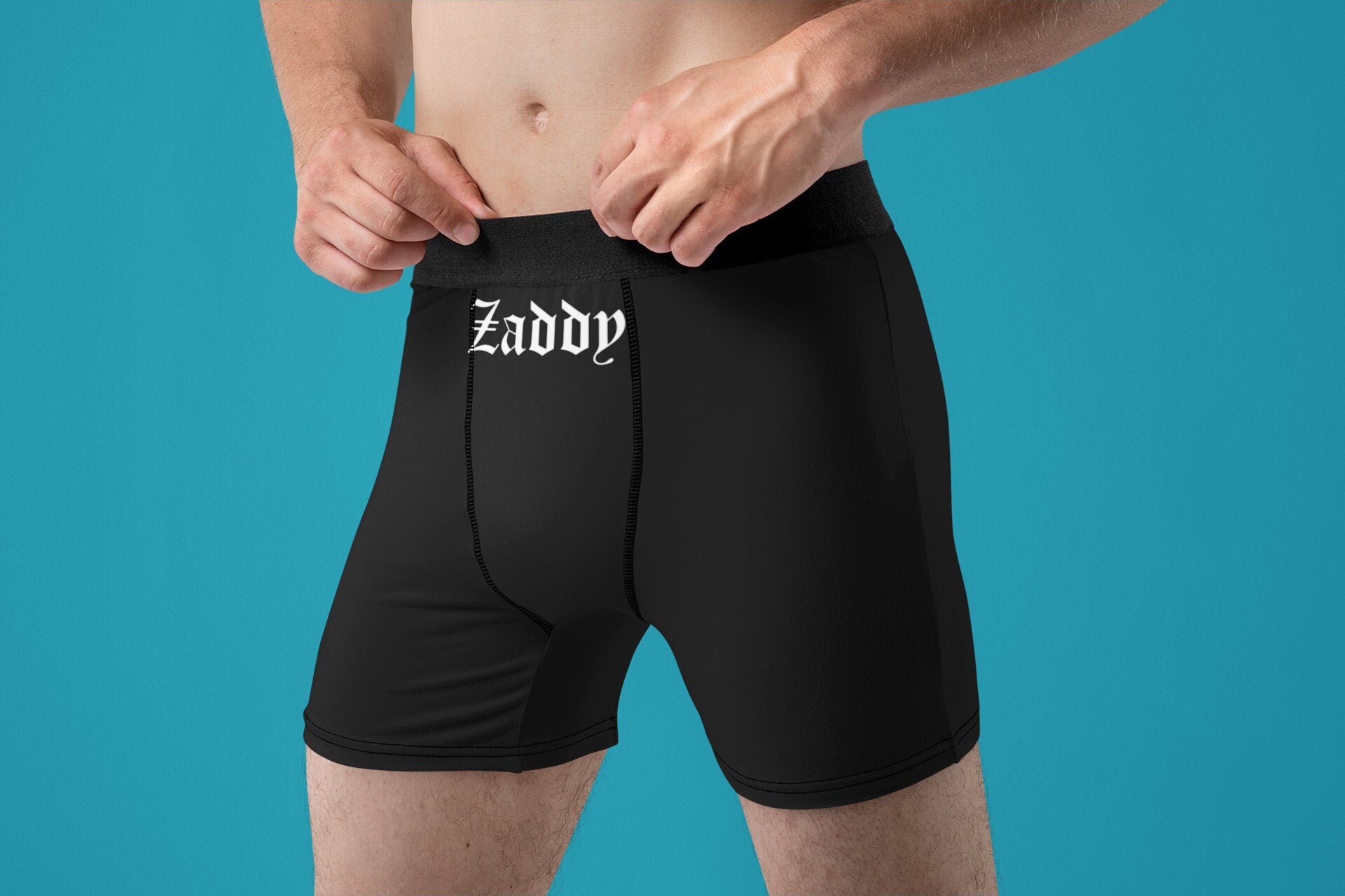 ZADDY Boxer Briefs, Sexy Papi Boxers, BDSM Clothing Kinky Yes Daddy, Sub Dom, Sexy Gift For Daddy, Sir Boxers, Naughty Boxers, Dirty Boxers