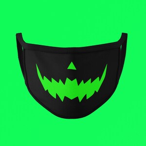 Halloween Jack O'Lantern Face Mask, Scary Halloween Pumpkin Face Mask, Scary Smiling Jack O'Lantern Pumpkin Mask, Pumpkin Mask, Fall Masks