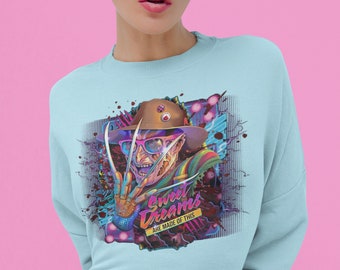 Sweet Dreams Are Made Of This Freddy Krueger Sweatshirt, Freddy Krueger Sweatshirts, Horror Movie Sweatshirts, Nightmare On Elm Street Shirt