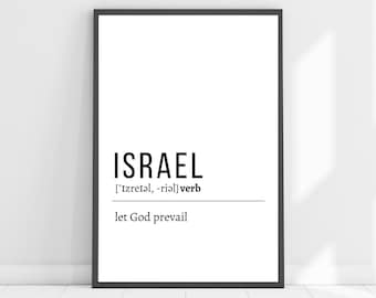 Israel Definition Art Print: LDS Decor (Digital Download)