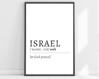 Israel Definition Art Print: LDS Wall Decor (Digital Download)