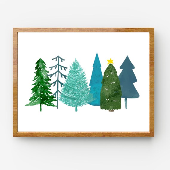 Printable Winter Trees