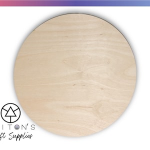 Wood Circles 12 inch, 1/8 Inch Thick, Birch Plywood Discs, Pack of 10  Unfinished Wood Circles for Crafts, Wood Rounds by Woodpeckers