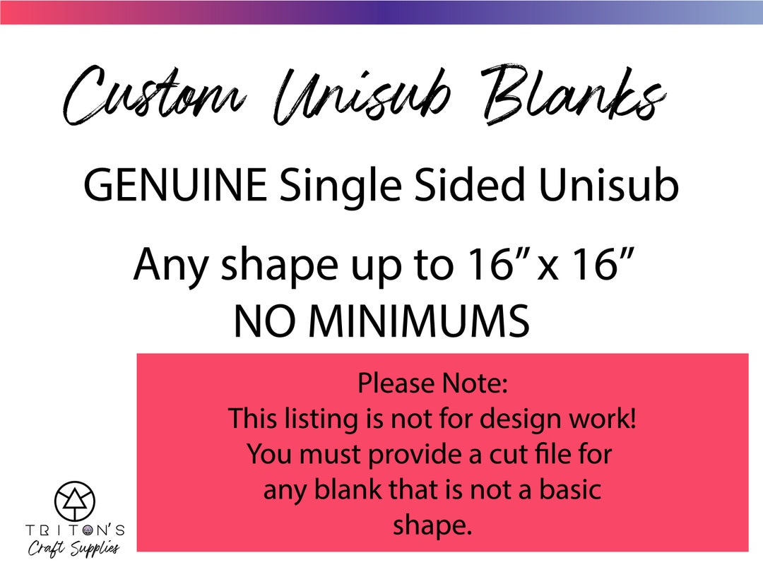 Custom Unisub Blanks, Sublimation Blanks, Wholesale Blanks, Bulk, Laser ...