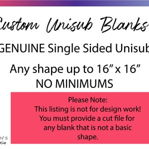 Aangepaste Unisub Blanks, Sublimatie Blanks, Groothandel Blanks, Bulk, Lasergesneden Unisub Blanks in elke vorm