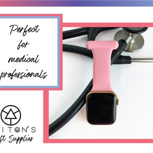 Soft Silicone Watch Fob Compatible With Series 6, Series 5, Series 4/3/2/1, 38mm 40 mm, 42 mm 44 mm, for nurses, for doctors, for medical