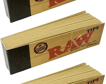 5x Raw TIPS Roach Filter Booklet Books for Smoking Rolling Paper Unbleached