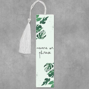 Marque-page en métal personnalisé - Feuilles