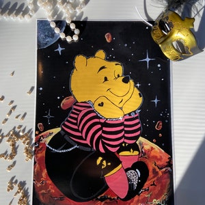 Yungblud Inspired Winnie-The-Pooh Original Art Poster Print