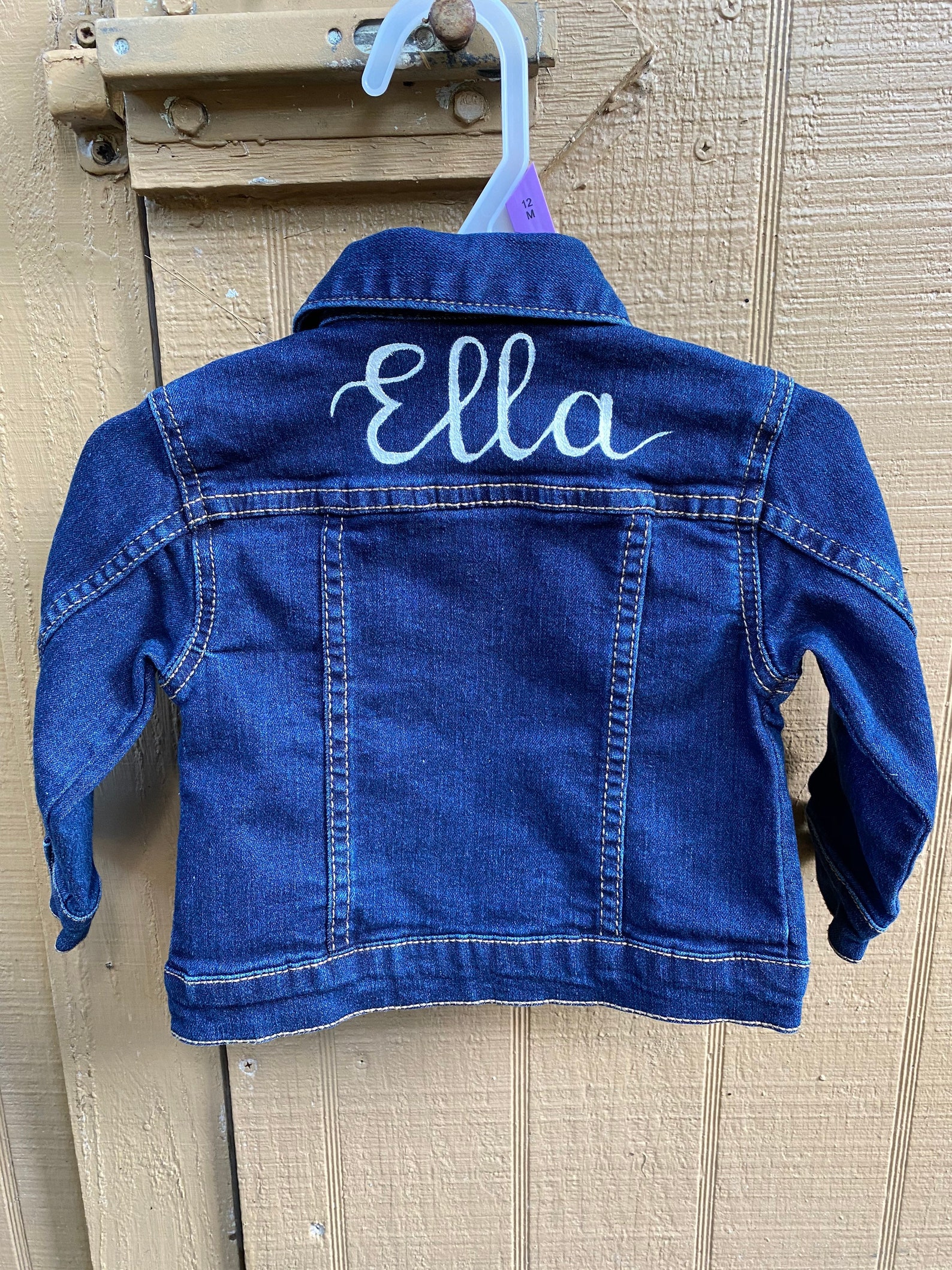 Personalized Custom Hand Painted Baby Denim Jacket / Infant - Etsy