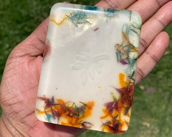 Organic Wild Rose, Aloe Buttermilk , Berry Frost & Charcoal Exfoliating Bar soap