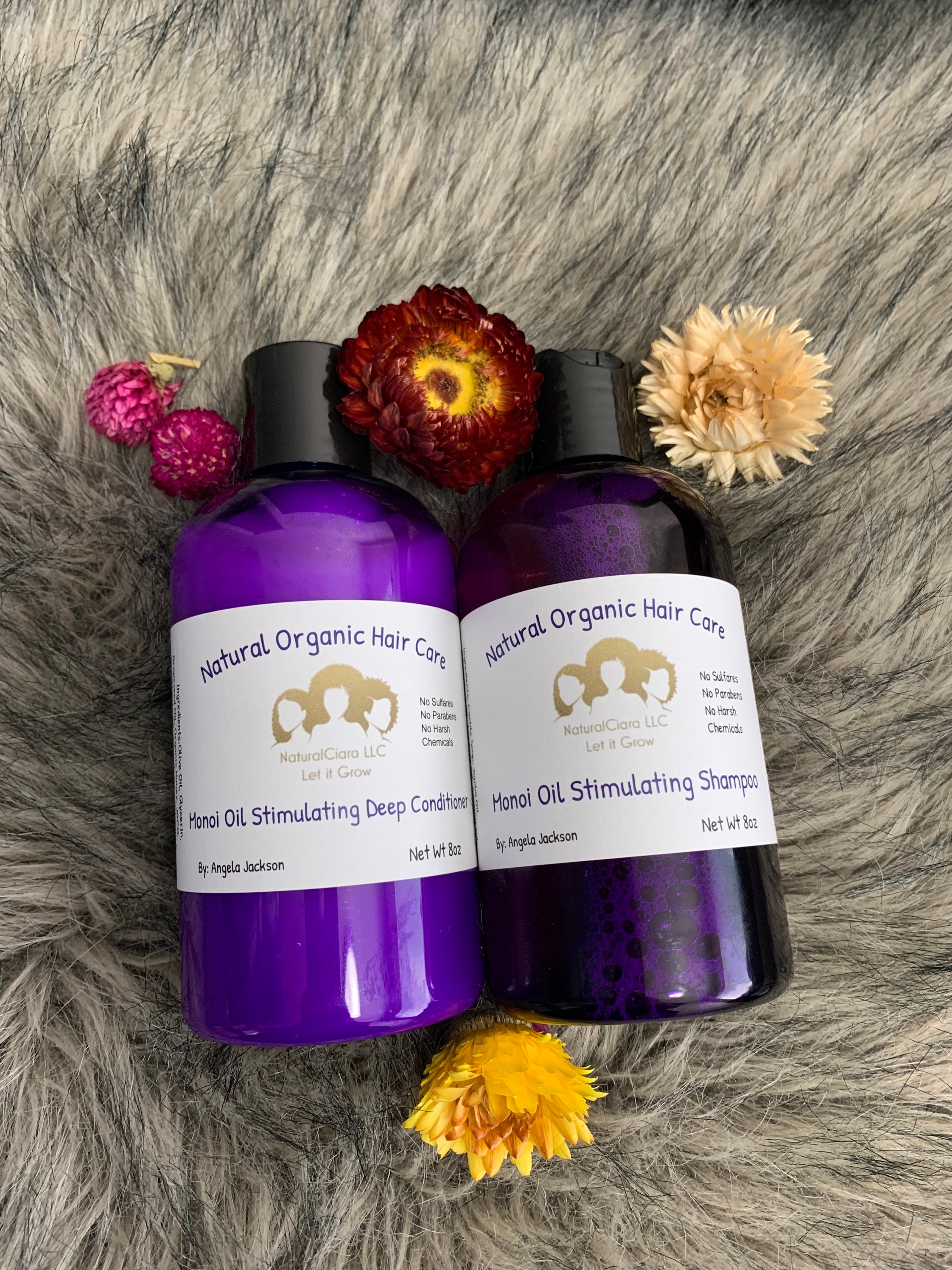 Monoi Oil Stimulating Shampoo & Deep Conditioner Set Etsy España