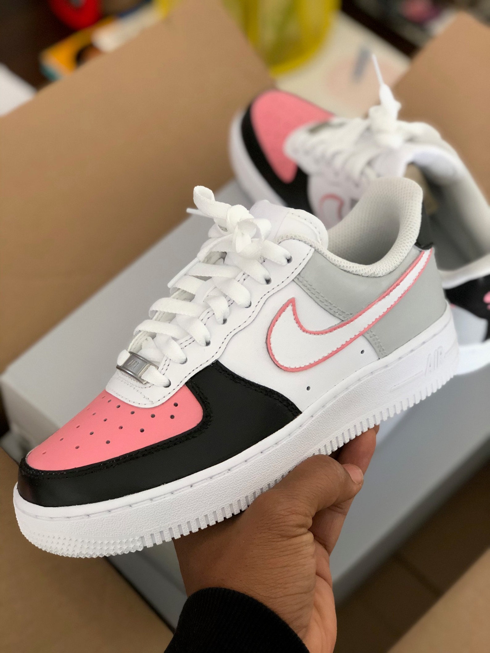 Multicolored Custom Air Force Ones Etsy