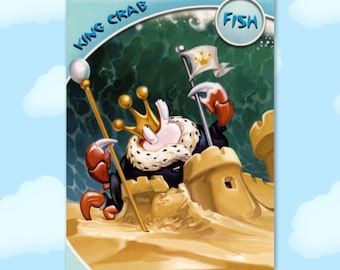 King Crab - Fish - Series 3 Toontown Online Trading Card