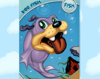 Dog Fish - Fish - Series 3 Toontown Online Trading Card