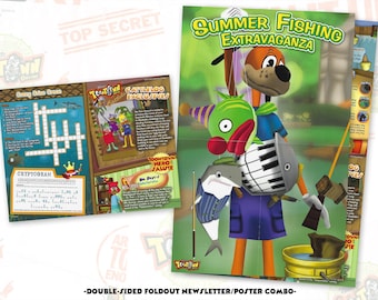 June/July 2008 Summer Fishing Extravaganza - Member Mailers Newsletter - Toontown Online