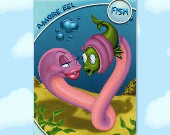 Amore Eel - Fish - Series 3 Toontown Online Trading Card