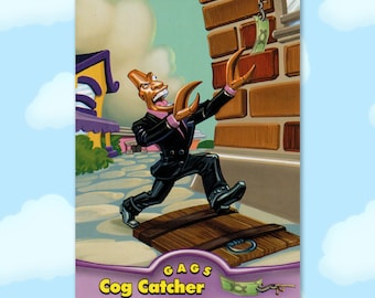 Cog Catcher/Dollar Bill - Gags - Series 3 Toontown Online Trading Card