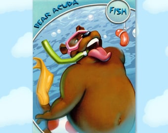 Bear Acuda - Fish - Series 3 Toontown Online Trading Card