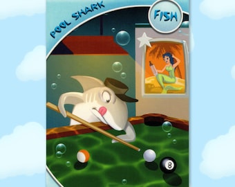 Pool Shark - Fish - Series 3 Toontown Online Trading Card