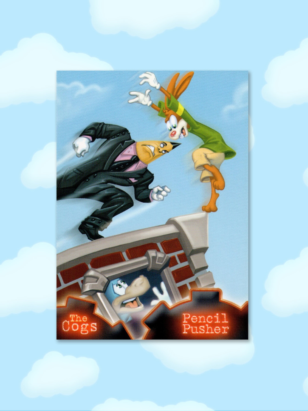 Pencil Pusher Cogs Series 3 Toontown Online Trading Card Etsy