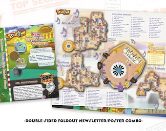 August/September 2008 Map of Minnie's Melodyland - Member Mailers Newsletter - Toontown Online