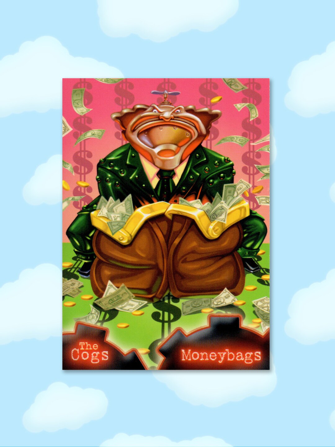 Moneybags Cogs Series 3 Toontown Online Trading Card Etsy