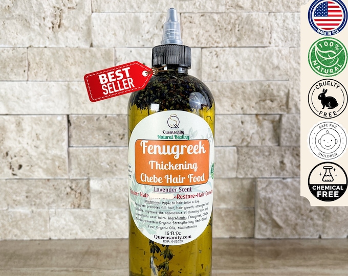 16oz Thick Hair Oil Fenugreek Thickening 16oz Thick Hair Oil Fenugreek Thickening