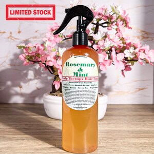 16oz Rosemary&Mint Scalp Therapy Tonic|HairGrowthSpray|ChebeDetangle|Repair|pHBalance|Dry|Itchy|Refresh|PrematureGray|HairShedding|Ayurvedic
